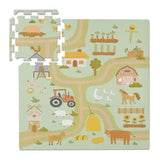 Lasten palapelimatto maatila 89,5 × 89,5 cm