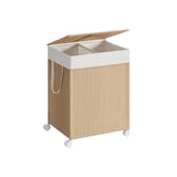 Pyykkikori Songmics, 100 l, 2 lokeroa, pyörillä