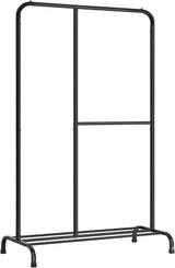 Säädettävä vaaterekki, musta