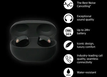 Sony WF-1000XM5 Langattomat vastamelukuulokkeet (musta) – Uudenveroinen