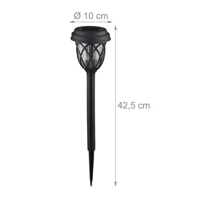 Aurinkokennovalaisimet Relaxdays, 42,5 cm, 4 kpl