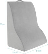 Ergonominen kiilatyyny Costway, 51 × 32 × 63 cm, harmaa
