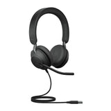 Jabra Evolve2 40 UC Stereo (USB-A) Toimistokuulokkeet (musta) – Uudenveroinen