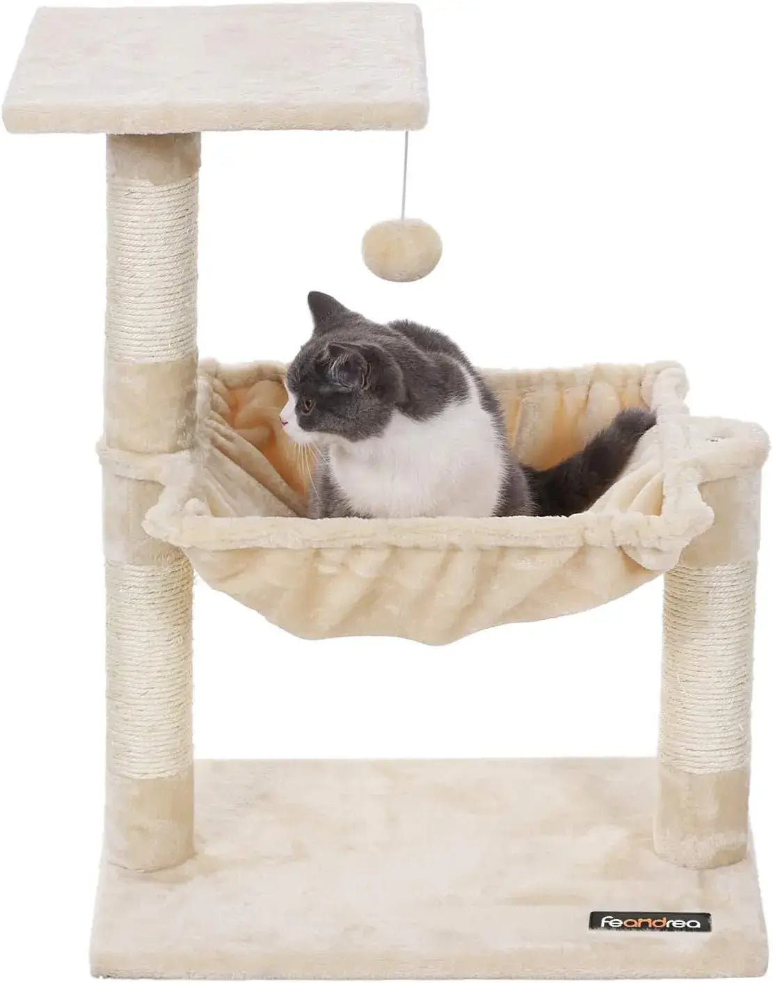 Kissapuu Feandrea, 70 cm, riippumatto, beige