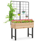 Korotettu istutuslaatikko Costway, köynnössäleiköllä, 79 cm