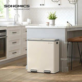 Lajitteluroska-astia Songmics, 2 × 30 l, polkimilla