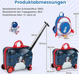 Lasten matkalaukku ja reppu Costway, astronautti, päällä istuttava