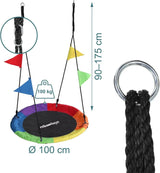 Lasten pesäkeinu 100 cm viireillä