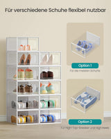 Pinottavat kenkälaatikot Songmics, läpinäkyvällä ovella, 12 kpl