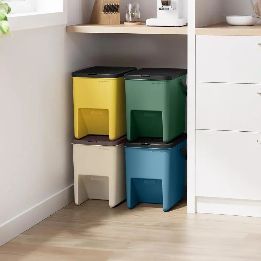 Pinottavat lajitteluastiat 4 × 20 l, monivärinen