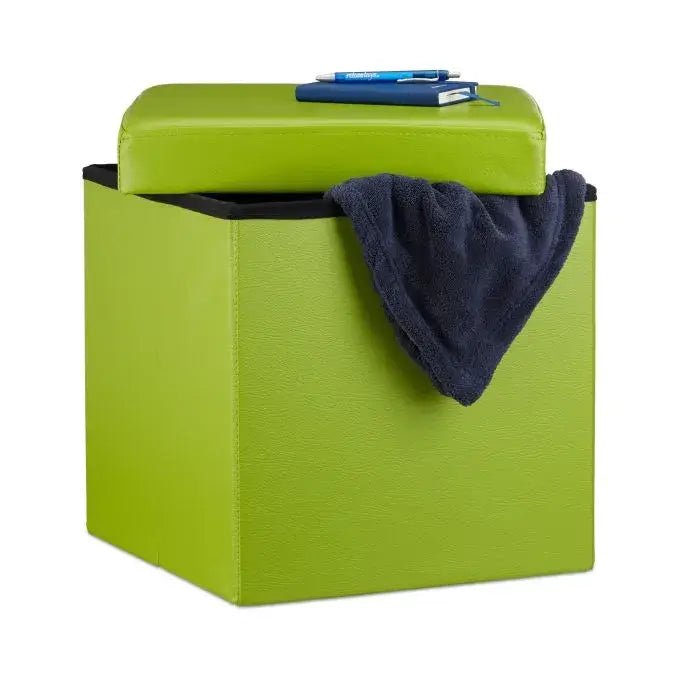 Säilytysrahi Relaxdays, 40 l, taitettava, vihreä