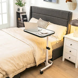 Sänkypöytä Costway, säädettävä 73–93 cm, valkoinen