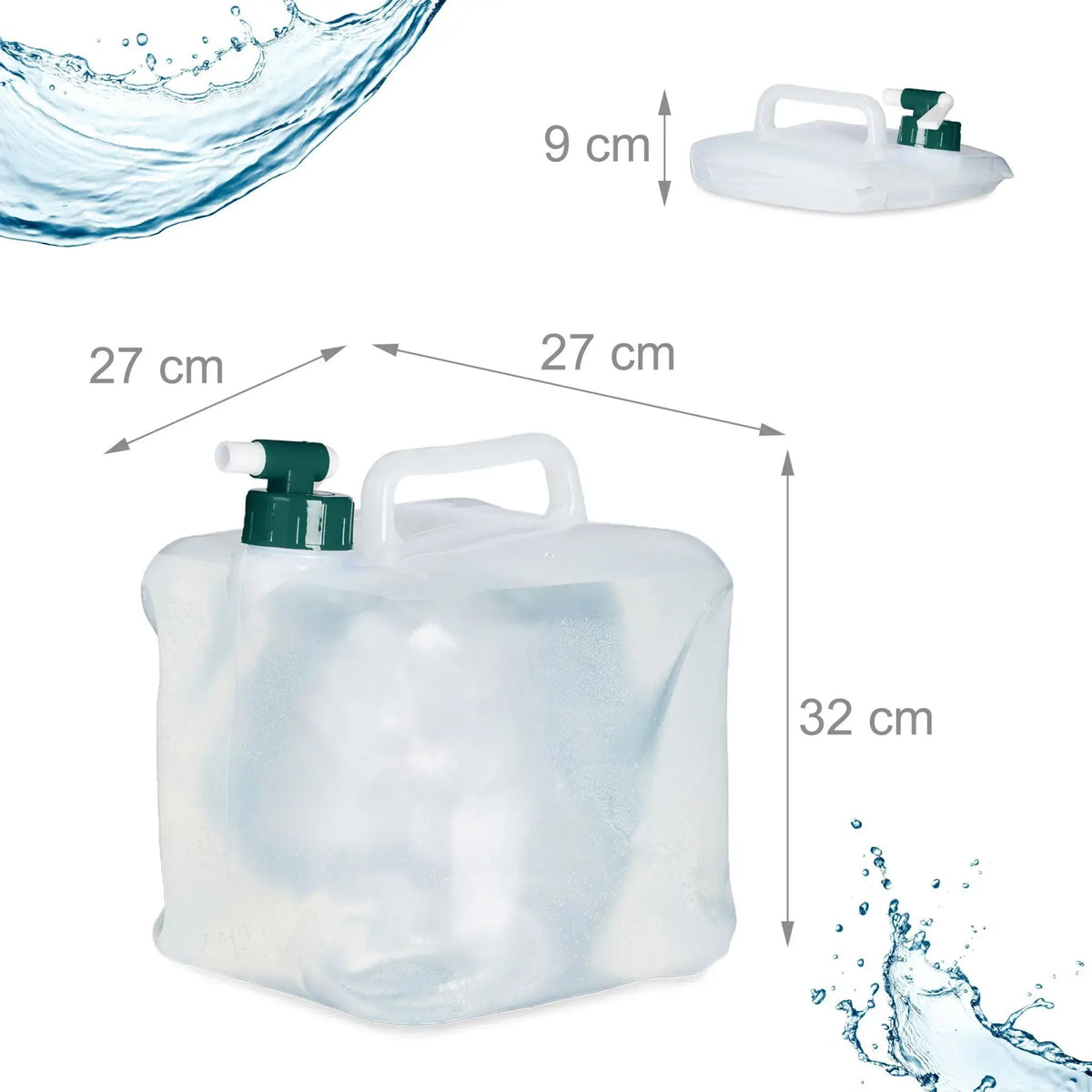 Taitettavat vesikanisterit Relaxdays, 20 l, 4 kpl