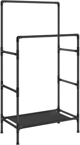 Vaaterekki Songmics, 2 vaatetankoa, 83 × 157 cm, musta